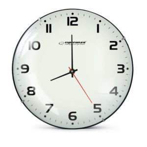 ESPERANZA Ρολόι τοίχου San Francisco EHC018F, 30cm, λευκό | Οικιακές & Προσωπικές Συσκευές | elabstore.gr
