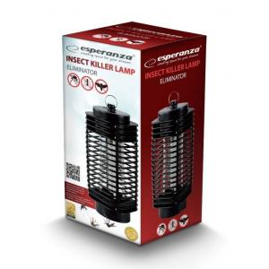 ESPERANZA Εντομοπαγίδα με Λάμπα UV-A Eliminator EHQ002, 2W, 600V, μαύρο | Οικιακές & Προσωπικές Συσκευές | elabstore.gr