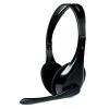 POWERTECH Headphones με μικρόφωνο PT-734 105dB, 40mm, 3.5mm, 1.8m, μαύρο | Συνοδευτικά PC | elabstore.gr