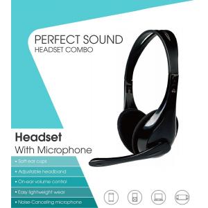 POWERTECH Headphones με μικρόφωνο PT-734 105dB, 40mm, 3.5mm, 1.8m, μαύρο | eLabstore.gr POWERTECH Headphones με μικρόφωνο PT-734 105dB, 40mm, 3.5mm, 1.8m, μαύρο | Συνοδευτικά PC | elabstore.gr