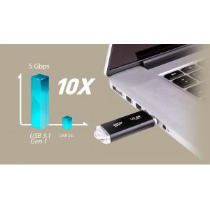 SILICON POWER USB Flash B02, 64GB, USB 3.1 Gen1, μαύρο | Συνοδευτικά PC | elabstore.gr