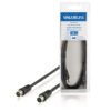 VLSB 40000B 1.00 Coax Cable Coax Male - Coax Female Straight 1.00 m Black | ΚΑΛΩΔΙΑ / ADAPTORS | elabstore.gr