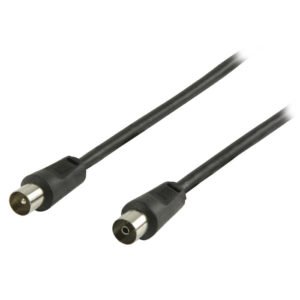 VLSB 40000B 1.00 Coax Cable Coax Male - Coax Female Straight 1.00 m Black | ΚΑΛΩΔΙΑ / ADAPTORS | elabstore.gr