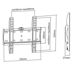 SUPERIOR 23-42 FIXED EXTRA SLIM TV WALL MOUNT | ΕΙΚΟΝΑ / ΗΧΟΣ | elabstore.gr