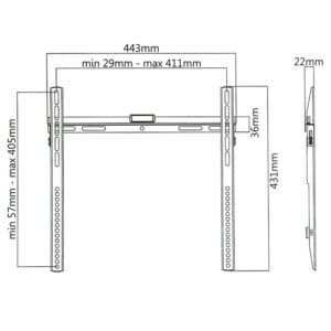 SUPERIOR 32-55 FIXED ULTRA FLAT TV WALL MOUNT | ΕΙΚΟΝΑ / ΗΧΟΣ | elabstore.gr