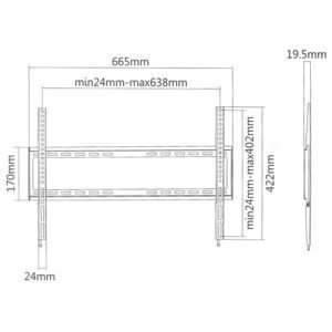 SUPERIOR 37-70 FIXED EXTRA SLIM TV WALL MOUNT | ΕΙΚΟΝΑ / ΗΧΟΣ | elabstore.gr