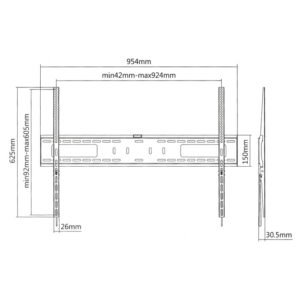 SUPERIOR 60-100 FIXED EXTRA SLIM TV WALL MOUNT | eLabstore.gr SUPERIOR 60-100 FIXED EXTRA SLIM TV WALL MOUNT | ΕΙΚΟΝΑ / ΗΧΟΣ | elabstore.gr