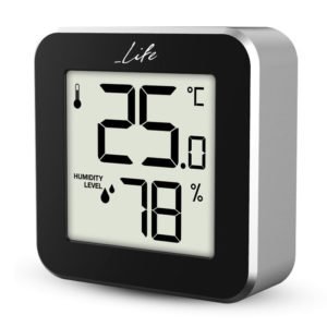 LIFE Alu Mini Thermometer with hygrometer,Black/aluminum | ΜΙΚΡΟΣΥΣΚΕΥΕΣ / ΕΠΟΧΙΑΚΑ / ΛΕΥΚΕΣ ΣΥΣΚΕΥΕΣ | elabstore.gr