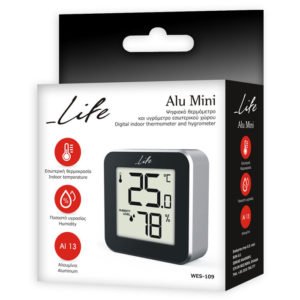 LIFE Alu Mini Thermometer with hygrometer,Black/aluminum | eLabstore.gr LIFE Alu Mini Thermometer with hygrometer,Black/aluminum | ΜΙΚΡΟΣΥΣΚΕΥΕΣ / ΕΠΟΧΙΑΚΑ / ΛΕΥΚΕΣ ΣΥΣΚΕΥΕΣ | elabstore.gr