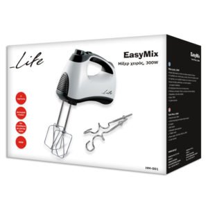 LIFE EasyMix Hand Mixer, 300W | ΜΙΚΡΟΣΥΣΚΕΥΕΣ / ΕΠΟΧΙΑΚΑ / ΛΕΥΚΕΣ ΣΥΣΚΕΥΕΣ | elabstore.gr