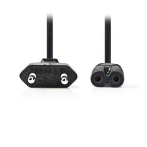 NEDIS PCGB11040BK20 Euro Power Cable Straight Euro Male - IEC-320-C7 2.00 m Blac | eLabstore.gr NEDIS PCGB11040BK20 Euro Power Cable Straight Euro Male - IEC-320-C7 2.00 m Blac | ΚΑΛΩΔΙΑ / ADAPTORS | elabstore.gr