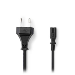 NEDIS PCGB11040BK20 Euro Power Cable Straight Euro Male - IEC-320-C7 2.00 m Blac | eLabstore.gr NEDIS PCGB11040BK20 Euro Power Cable Straight Euro Male - IEC-320-C7 2.00 m Blac | ΚΑΛΩΔΙΑ / ADAPTORS | elabstore.gr