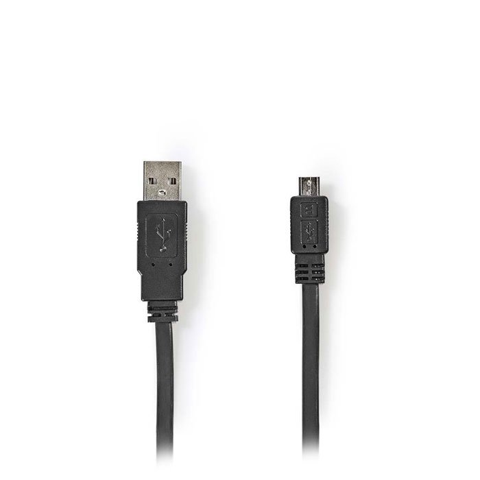 NEDIS CCGP60410BK10 USB 2.0 Flat Cable A Male - Micro B Male 1.0 m Black | eLabstore.gr NEDIS CCGP60410BK10 USB 2.0 Flat Cable A Male - Micro B Male 1.0 m Black | ΚΑΛΩΔΙΑ / ADAPTORS | elabstore.gr