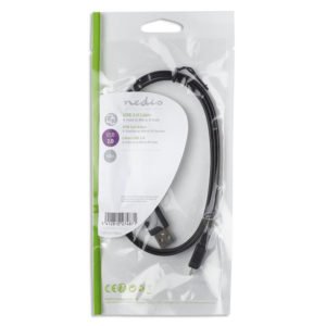 NEDIS CCGP60410BK10 USB 2.0 Flat Cable A Male - Micro B Male 1.0 m Black | eLabstore.gr NEDIS CCGP60410BK10 USB 2.0 Flat Cable A Male - Micro B Male 1.0 m Black | ΚΑΛΩΔΙΑ / ADAPTORS | elabstore.gr