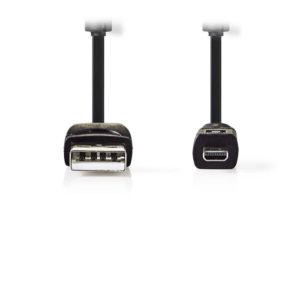 NEDIS CCGP60810BK20 Camera Data Cable USB A Male - UC-E6 8-pin Male 2.0 m Black | ΚΑΛΩΔΙΑ / ADAPTORS | elabstore.gr