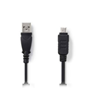 NEDIS CCGP60802BK20 Camera Data Cable USB A Male - Olympus 12-pin Male 2.0 m Bla | ΚΑΛΩΔΙΑ / ADAPTORS | elabstore.gr
