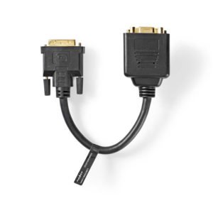 NEDIS CCGP32953BK02 DVI Adapter Cable DVI-I 24+5-pin Male - DVI-I 24+5-pin Femal | ΕΙΚΟΝΑ / ΗΧΟΣ | elabstore.gr