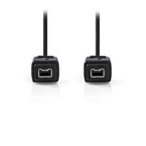NEDIS CCGP62000BK20 FireWire Cable 4-pin Male - 4-pin Male 2.0m Black | ΚΑΛΩΔΙΑ / ADAPTORS | elabstore.gr