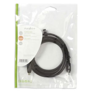 NEDIS CCGP62000BK20 FireWire Cable 4-pin Male - 4-pin Male 2.0m Black | ΚΑΛΩΔΙΑ / ADAPTORS | elabstore.gr