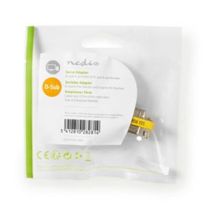 NEDIS CCGP52812ME D-Sub Coupler D-Sub 9-Pin Male - D-Sub 9-Pin Female Metal | ΚΑΛΩΔΙΑ / ADAPTORS | elabstore.gr
