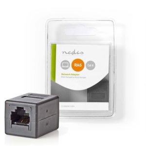 NEDIS CCGB89010BK Cat 6 Network Adapter RJ45 (8P8C) Female - RJ45 (8P8C) Female | ΚΑΛΩΔΙΑ / ADAPTORS | elabstore.gr