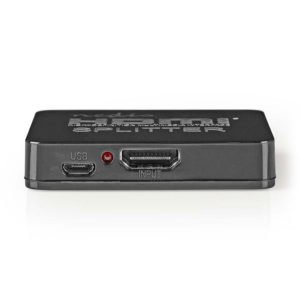 NEDIS VSPL34002BK 2-Port HDMI Splitter Black | ΕΙΚΟΝΑ / ΗΧΟΣ | elabstore.gr