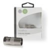 NEDIS CSBW41953ME Satellite & Antenna Adapter F Male - IEC (Coax) Male | ΚΑΛΩΔΙΑ / ADAPTORS | elabstore.gr