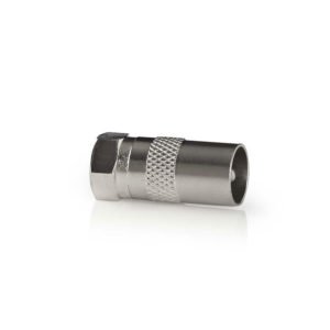NEDIS CSBW41953ME Satellite & Antenna Adapter F Male - IEC (Coax) Male | ΚΑΛΩΔΙΑ / ADAPTORS | elabstore.gr
