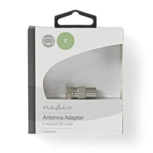 NEDIS CSBW41953ME Satellite & Antenna Adapter F Male - IEC (Coax) Male | ΚΑΛΩΔΙΑ / ADAPTORS | elabstore.gr