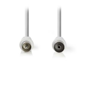 NEDIS CSGB40000WT20 Coax Cable 90dB IEC (Coax) Male - IEC (Coax) Female 2.0 m Wh | ΚΑΛΩΔΙΑ / ADAPTORS | elabstore.gr