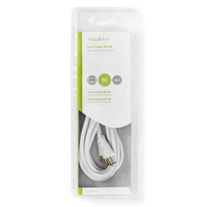 NEDIS CSGB40000WT20 Coax Cable 90dB IEC (Coax) Male - IEC (Coax) Female 2.0 m Wh | ΚΑΛΩΔΙΑ / ADAPTORS | elabstore.gr