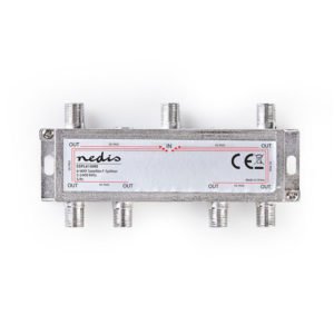 NEDIS SSPL610ME Satellite F-Splitter Max 17 dB gain 5 - 2400 MHz 6 Outputs | ΕΙΚΟΝΑ / ΗΧΟΣ | elabstore.gr