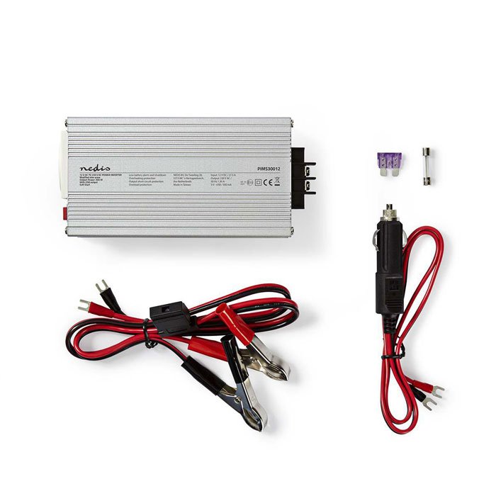 NEDIS PIMS30012 Power Inverter Modified Sine Wave 12 V DC - 230 V AC 300 W 1x Sc | eLabstore.gr NEDIS PIMS30012 Power Inverter Modified Sine Wave 12 V DC - 230 V AC 300 W 1x Sc | ΜΠΑΤΑΡΙΕΣ / ENERGY | elabstore.gr