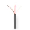 NEDIS COTR15011GY100 Microphone Cable 2x 0.125 mm² 100 m Reel Grey | ΚΑΛΩΔΙΑ / ADAPTORS | elabstore.gr