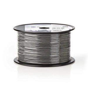 NEDIS COTR15011GY100 Microphone Cable 2x 0.125 mm² 100 m Reel Grey | ΚΑΛΩΔΙΑ / ADAPTORS | elabstore.gr