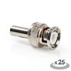 NEDIS CVVC01900ME BNC Connector Male For RG174 coaxial cables 25 pieces Metal | ΚΑΛΩΔΙΑ / ADAPTORS | elabstore.gr