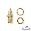 NEDIS CSGP02101GD SMA Connector Female (Reverse Polarity) - For RG174 Cables 2 p | ΚΑΛΩΔΙΑ / ADAPTORS | elabstore.gr