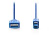 NEDIS CCGP61100BU20 USB 3.0 Cable A Male - B Male 2.0 m Blue | eLabstore.gr NEDIS CCGP61100BU20 USB 3.0 Cable A Male - B Male 2.0 m Blue | ΚΑΛΩΔΙΑ / ADAPTORS | elabstore.gr
