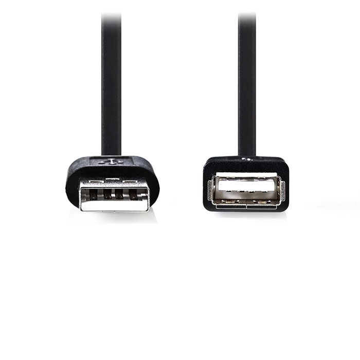 NEDIS CCGB60010BK20 USB 2.0 Cable A Male - A Female 2.0 m Black | eLabstore.gr NEDIS CCGB60010BK20 USB 2.0 Cable A Male - A Female 2.0 m Black | ΚΑΛΩΔΙΑ / ADAPTORS | elabstore.gr
