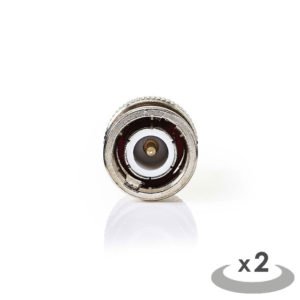 NEDIS CSGP02960GD SMA - BNC Adapter SMA Male - BNC Male 2 pieces Gold / Metal | ΚΑΛΩΔΙΑ / ADAPTORS | elabstore.gr
