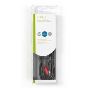 NEDIS CAGB22200BK15 Stereo Audio Cable 3.5 mm Male - 2x RCA Male 1.5m Black | eLabstore.gr NEDIS CAGB22200BK15 Stereo Audio Cable 3.5 mm Male - 2x RCA Male 1.5m Black | ΚΑΛΩΔΙΑ / ADAPTORS | elabstore.gr