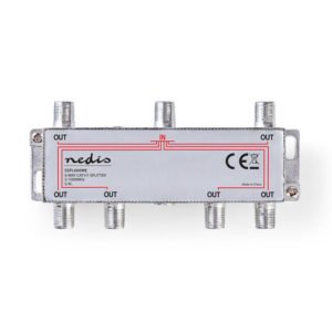NEDIS SSPL600ME CATV F-Splitter Max 10 dB gain 5 - 1000 MHz 6 Outputs | ΕΙΚΟΝΑ / ΗΧΟΣ | elabstore.gr