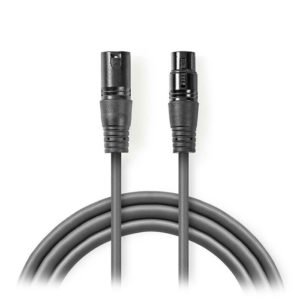 NEDIS COTG15010GY200 Balanced XLR Audio Cable XLR 3-Pin Male - XLR 3-Pin Female | ΚΑΛΩΔΙΑ / ADAPTORS | elabstore.gr