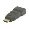 NEDIS CVGP34905BK HDMI Adapter HDMI Connector - HDMI Female Rotatable Black | ΚΑΛΩΔΙΑ / ADAPTORS | elabstore.gr
