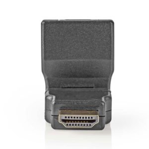 NEDIS CVGP34905BK HDMI Adapter HDMI Connector - HDMI Female Rotatable Black | ΚΑΛΩΔΙΑ / ADAPTORS | elabstore.gr
