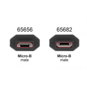 DELOCK Adapter USB 2.0 Micro με LED indicator για Voltage & Ampere | Αξεσουάρ κινητών | elabstore.gr