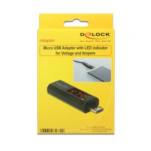 DELOCK Adapter USB 2.0 Micro με LED indicator για Voltage και Ampere | eLabstore.gr DELOCK Adapter USB 2.0 Micro με LED indicator για Voltage και Ampere | Εργαλεία | elabstore.gr