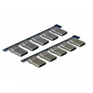 DELOCK Connector USB Type-C Male 65966, 4pin, 10τμχ | Service | elabstore.gr