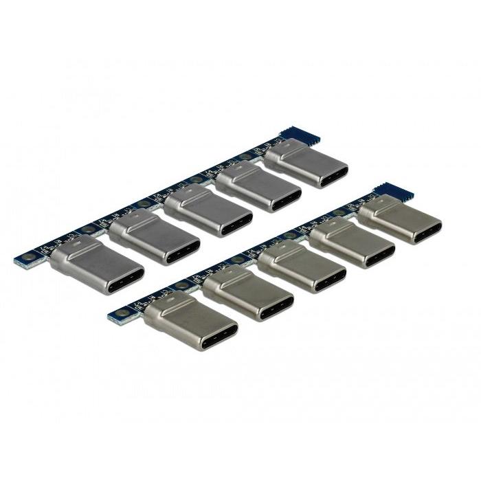 DELOCK Connector USB Type-C Male 65966, 4pin, 10τμχ | eLabstore.gr DELOCK Connector USB Type-C Male 65966, 4pin, 10τμχ | Service | elabstore.gr