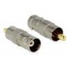 DELOCK Audio Αντάπτορας από Cinch plug σε BNC jack, 10.2mm | Κλειστό Κύκλωμα CCTV | elabstore.gr